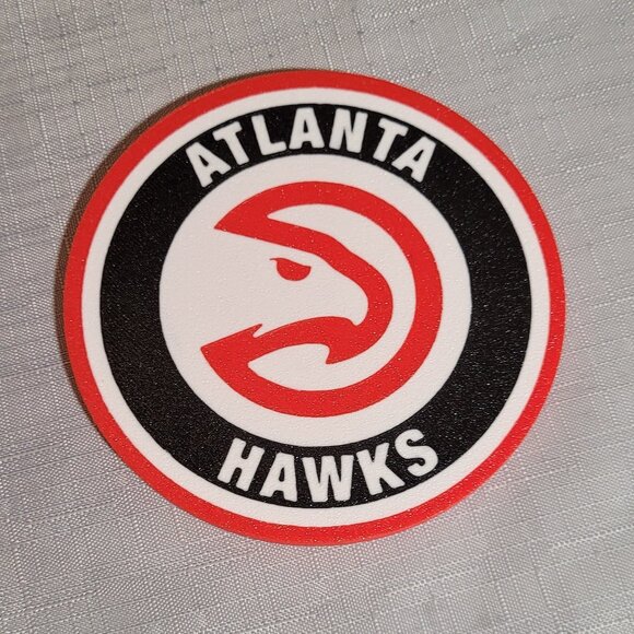 Atlanta Hawks Coaster Set - 3D Printed - (Set of 4) - Picture 2 of 4